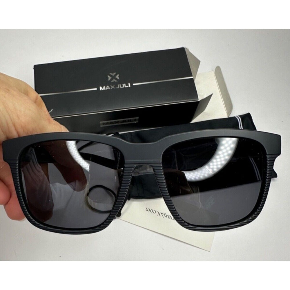 MAXJULI Polarized Sunglasses for Big Heads Men Women 8023 XL Black